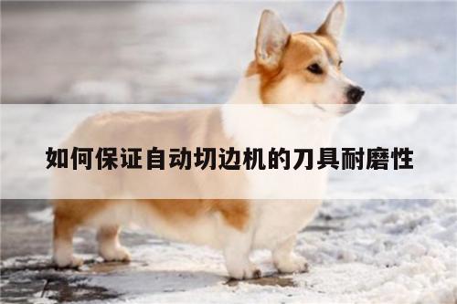 【ayx爱游戏】如何保证自动切边机的刀具耐磨性